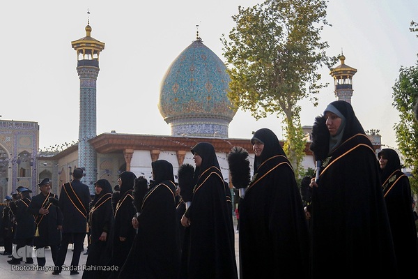 سیاه‌پوشی حرم مطهر حضرت شاهچراغ(ع)
