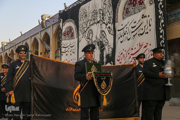 سیاه‌پوشی حرم مطهر حضرت شاهچراغ(ع)