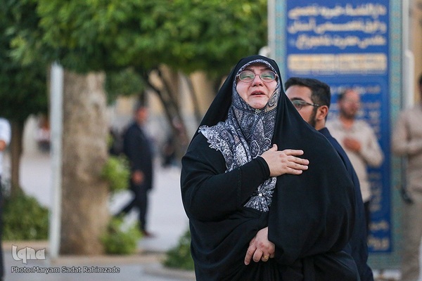 سیاه‌پوشی حرم مطهر حضرت شاهچراغ(ع)