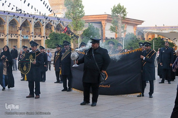 سیاه‌پوشی حرم مطهر حضرت شاهچراغ(ع)