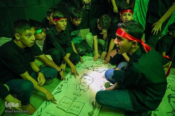 عزاداری نوجوانان به مناسبت روز قاسم‎