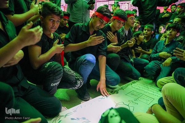 عزاداری نوجوانان به مناسبت روز قاسم‎