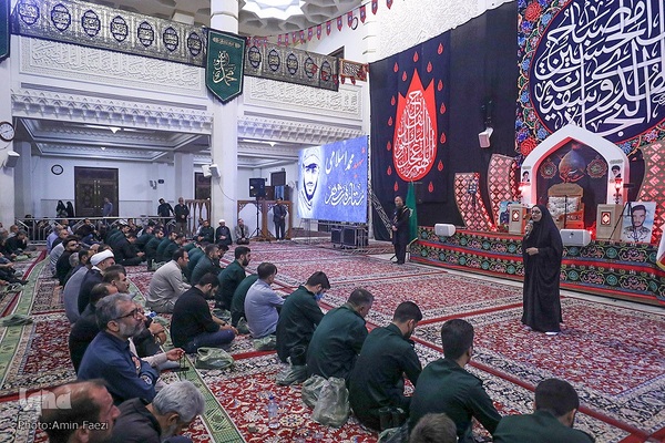 مراسم سوگواری شهادت حضرت رقیه(س) و گرامی‌داشت هفتمین روز شهادت شهدای حرم حضرت احمدبن موسی(ع) در شیراز