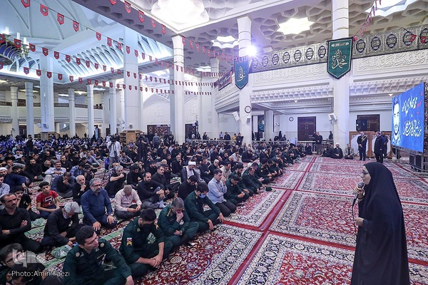 مراسم سوگواری شهادت حضرت رقیه(س) و گرامی‌داشت هفتمین روز شهادت شهدای حرم حضرت احمدبن موسی(ع) در شیراز