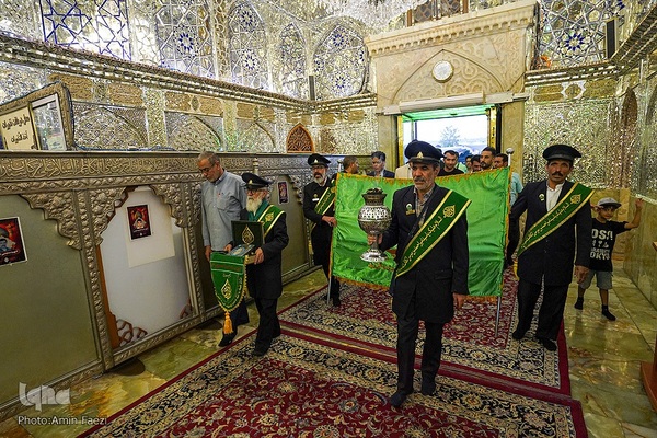 آیین بدرقه ورزشکاران نابینا و‌کم بینای ملی پوش استان فارس