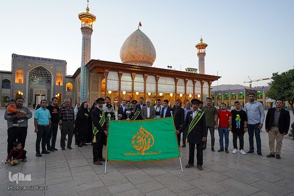 آیین بدرقه ورزشکاران نابینا و‌کم بینای ملی پوش استان فارس