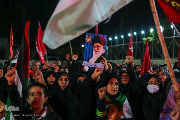 تجمع اعتراض آمیز به جنایات رژیم صهیونیستی امیرحسین عظیمی‎