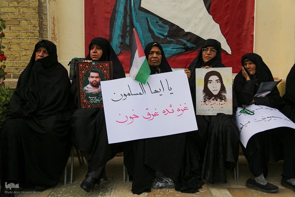 اجتماع زینبی بانوان و کودکان شیراز در حمایت از مادران مظلوم غزه