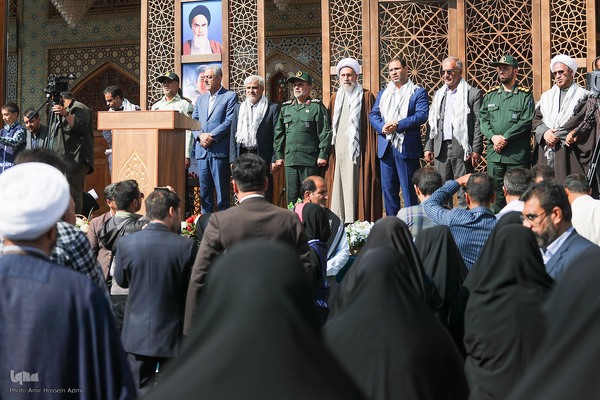 اجتماع ۱۲هزارنفری دانش آموزان در حرم مطهر شاهچراغ (ع) ‎