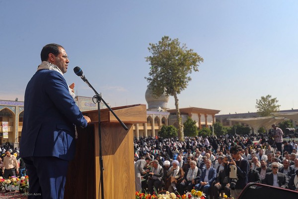 اجتماع ۱۲هزارنفری دانش آموزان در حرم مطهر شاهچراغ (ع) ‎