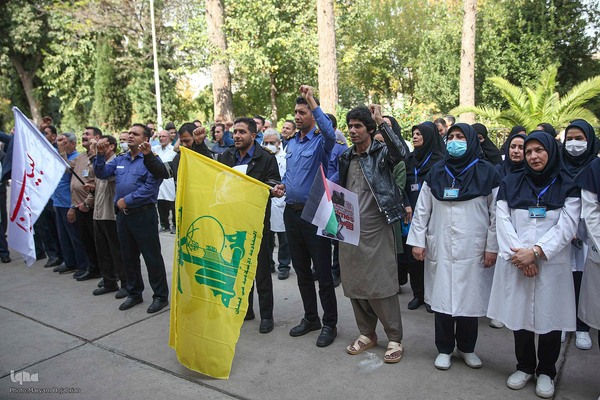 تجمع پرستاران و پزشکان شیراز در حمایت از مردم غزه