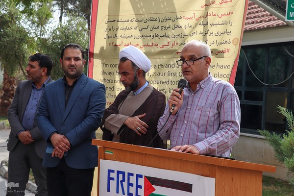 تجمع پرستاران و پزشکان شیراز در حمایت از مردم غزه