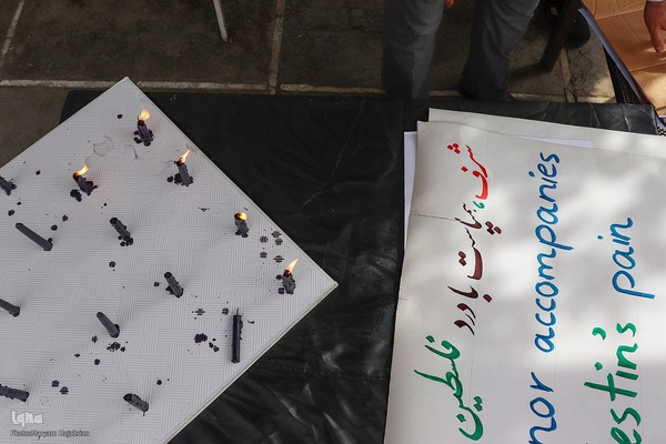 تجمع پرستاران و پزشکان شیراز در حمایت از مردم غزه