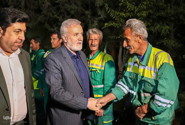 افتتاح آبنمای هوشمند بوستان آزادی شیراز