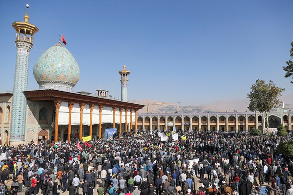 اجتماع حمایت از مردم غزه در شیراز‎