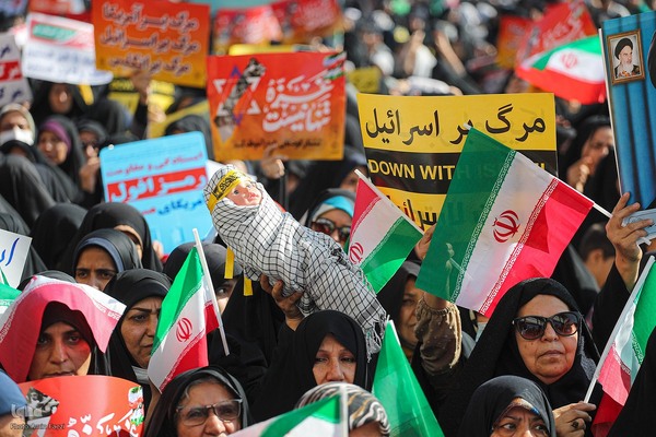 اجتماع حمایت از مردم غزه در شیراز‎