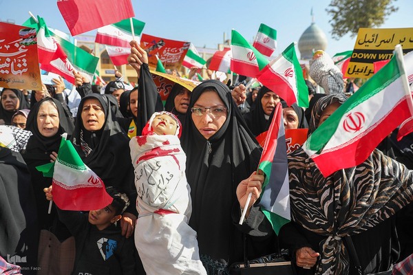 اجتماع حمایت از مردم غزه در شیراز‎