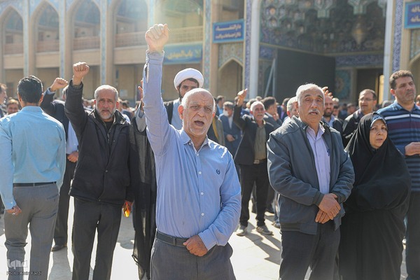 اجتماع حمایت از مردم غزه در شیراز‎