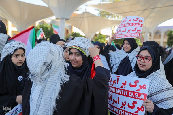 اجتماع حمایت از مردم غزه در شیراز‎