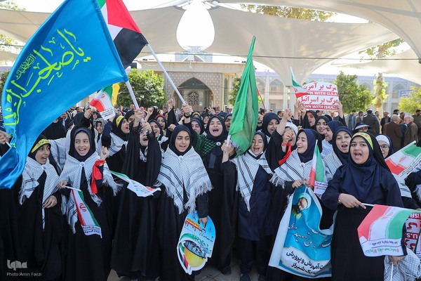 اجتماع حمایت از مردم غزه در شیراز‎