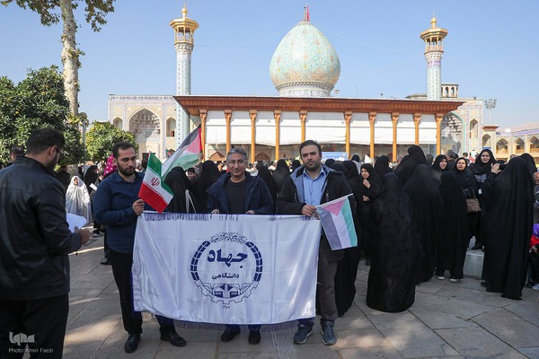 اجتماع حمایت از مردم غزه در شیراز‎