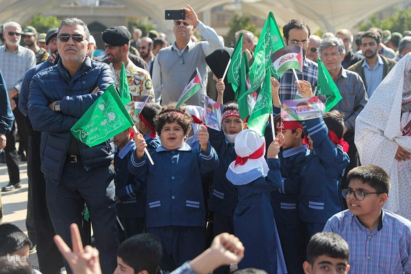 اجتماع حمایت از مردم غزه در شیراز‎