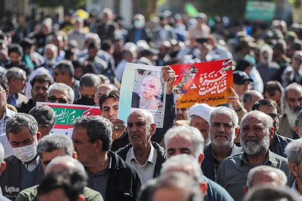 اجتماع حمایت از مردم غزه در شیراز‎