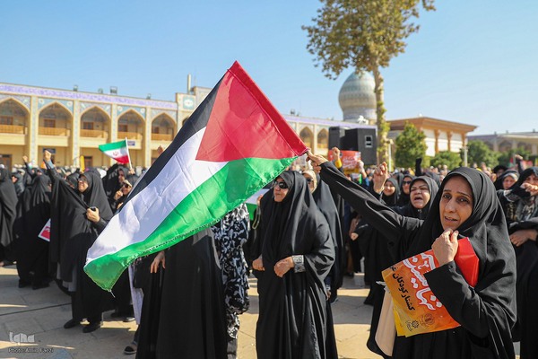 اجتماع حمایت از مردم غزه در شیراز‎