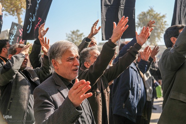 قرائت خطبه فدکیه و عرض تسلیت هیات مذهبی به حضرت شاهچراغ (ع)