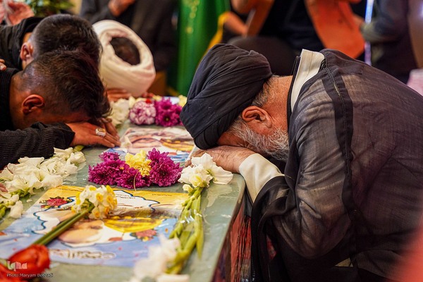 تشییع پیکر شهید مدافع حرم سیدمحمدرضا سادات علوی