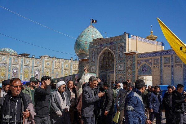 تشییع پیکر شهید مدافع حرم سیدمحمدرضا سادات علوی