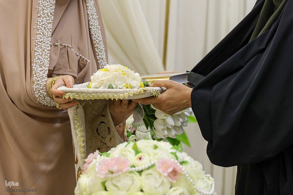 مراسم ازدواج چندی از جوانان در حرم مطهر شاهچراغ