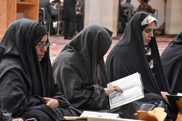 جزءخوانی قرآن در حرم مطهر شاهچراغ(ع)