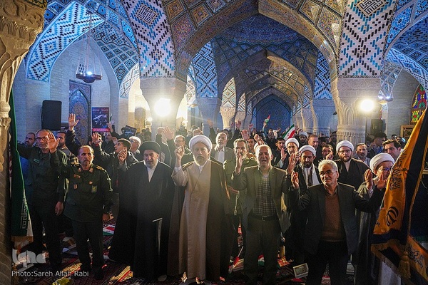 ویژه برنامه شب میلاد امام حسن مجتبی(ع) و تجمع اعتراضی و اعلام انزجار مردم شیراز از فاجعه بیمارستان شفا غزه