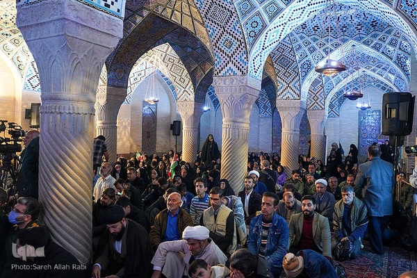 ویژه برنامه شب میلاد امام حسن مجتبی(ع) و تجمع اعتراضی و اعلام انزجار مردم شیراز از فاجعه بیمارستان شفا غزه