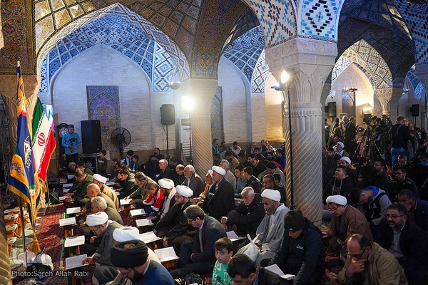 ویژه برنامه شب میلاد امام حسن مجتبی(ع) و تجمع اعتراضی و اعلام انزجار مردم شیراز از فاجعه بیمارستان شفا غزه