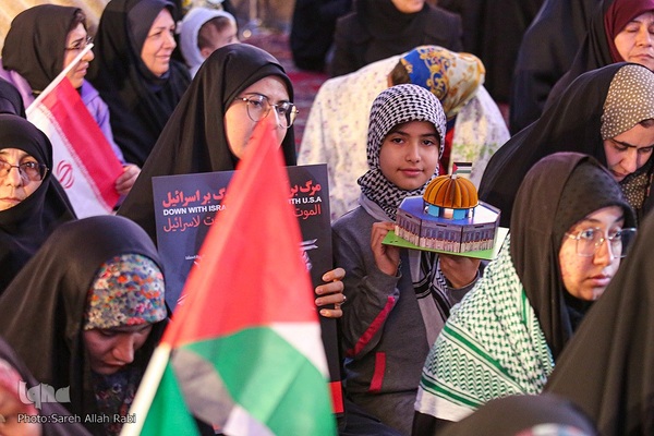 ویژه برنامه شب میلاد امام حسن مجتبی(ع) و تجمع اعتراضی و اعلام انزجار مردم شیراز از فاجعه بیمارستان شفا غزه