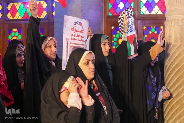 ویژه برنامه شب میلاد امام حسن مجتبی(ع) و تجمع اعتراضی و اعلام انزجار مردم شیراز از فاجعه بیمارستان شفا غزه