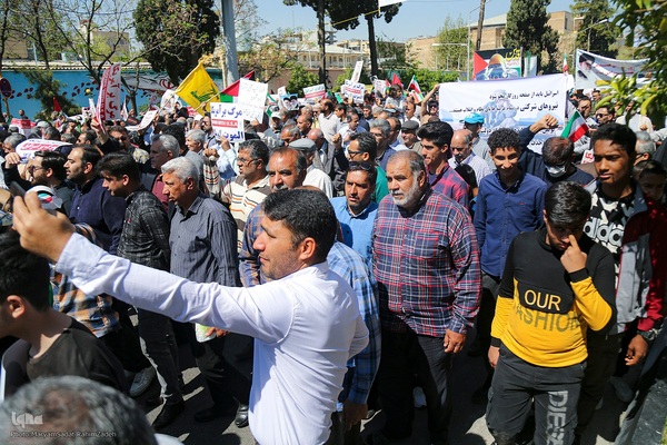 شکوه حضور مردم شیراز در روز قدس
