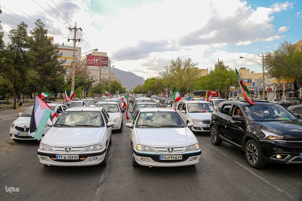 کاروان خودرویی و موتوری امت حزب الله و انقلابی شیراز