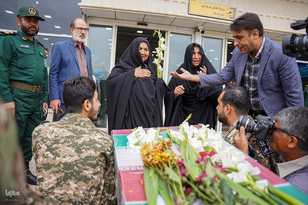 استقبال از پیکر شهید سیدعلاءالدین اسدپور‎