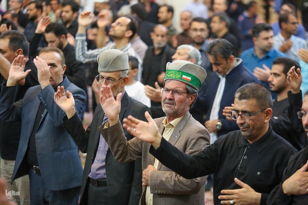 مراسم عزداری شب شهادت امام جعفر صادق علیه السلام در سوّمین حرم اهل‌بیت علیهم السلام‎