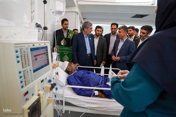افتتاح بخش دیالیز دارالشفاء حرم مطهر به مناسبت روز بزرگداشت حضرت شاهچراغ(ع)