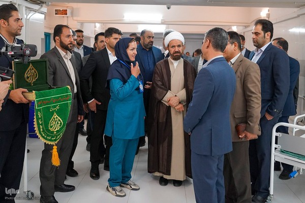 افتتاح بخش دیالیز دارالشفاء حرم مطهر به مناسبت روز بزرگداشت حضرت شاهچراغ(ع)