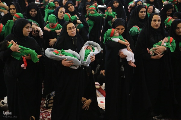 مراسم شیرخوارگان حسینی در حرم مطهر شاهچراغ(ع)