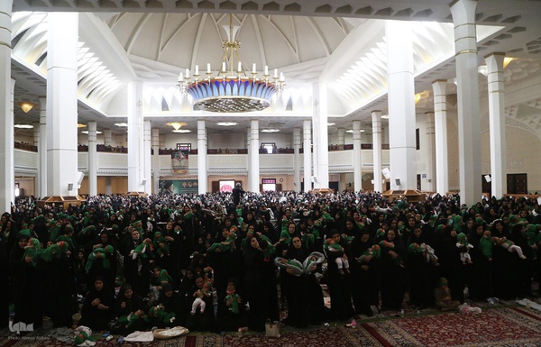 مراسم شیرخوارگان حسینی در حرم مطهر شاهچراغ(ع)