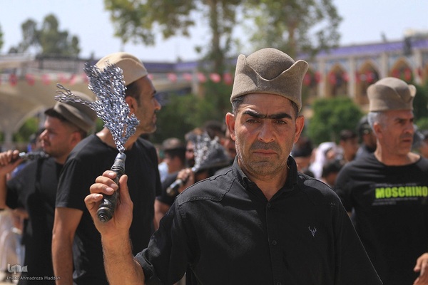 عزاداری هیئت عشایر قشقایی در حرم شاهچراغ(ع)