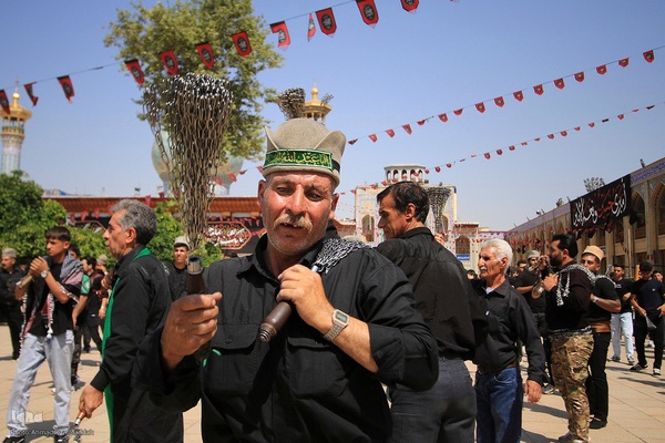 عزاداری هیئت عشایر قشقایی در حرم شاهچراغ(ع)