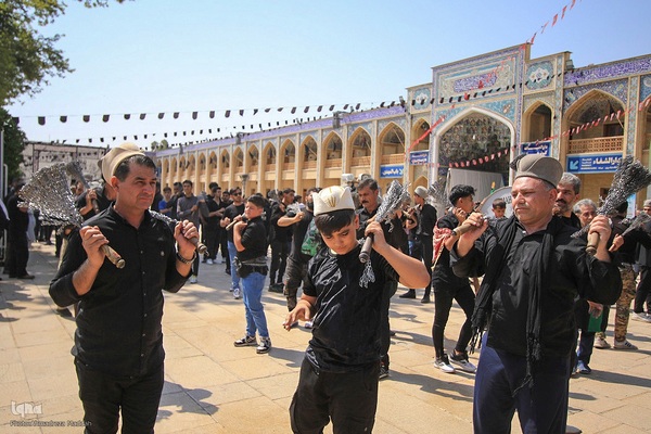عزاداری هیئت عشایر قشقایی در حرم شاهچراغ(ع)
