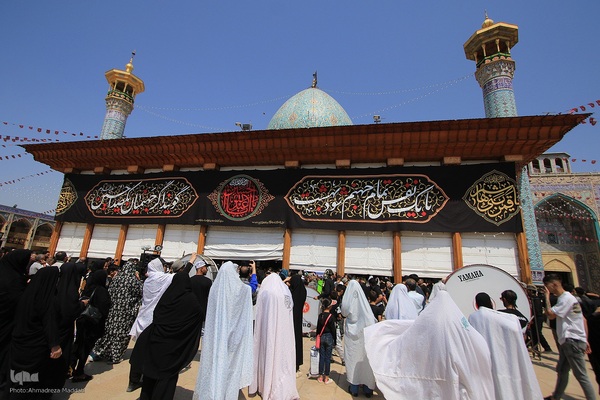 عزاداری هیئت عشایر قشقایی در حرم شاهچراغ(ع)